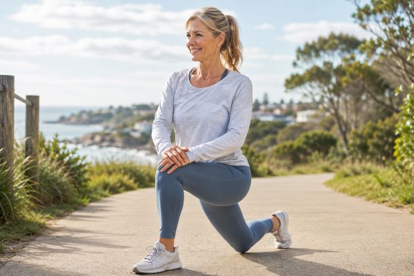 Active adult enjoying everyday movement for joint and bone health