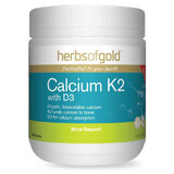 Calcium K2 with D3 by Herbs of Gold 180 tabs