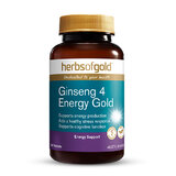 Ginseng 4 Energy Gold by Herbs of Gold 30 Tablets