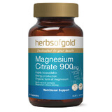 Magnesium Citrate 900 by Herbs of Gold 60Vcaps