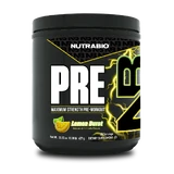Nutrabio Pre Workout Maximum Strength 20 Serves Energy Focus Performance Lemon Burst