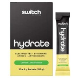Switch Nutrition Hydrate Electrolyte Powder Lemon Lime 20 sachets