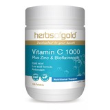 Vitamin C 1000 plus Zinc 120 tabs by Herbs of Gold
