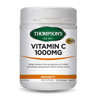 Vitamin C 1000mg Chewable by Thompsons 150 tabs EXP 04/2019