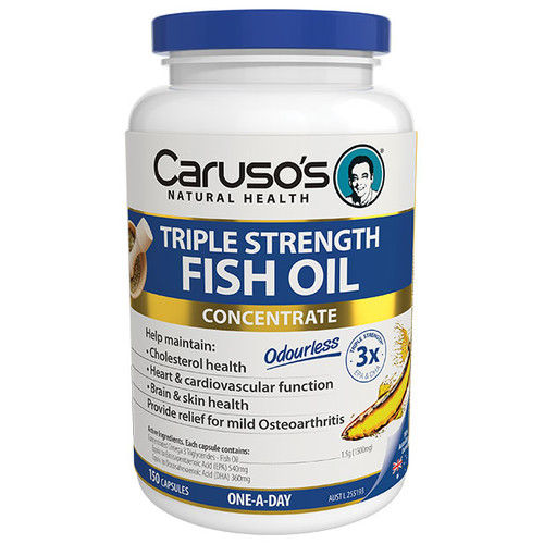 Triple Strength Fish Oil by Caruso's 150 caps
