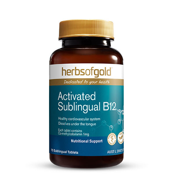 Activated B12 by Herbs of Gold 75 tabs