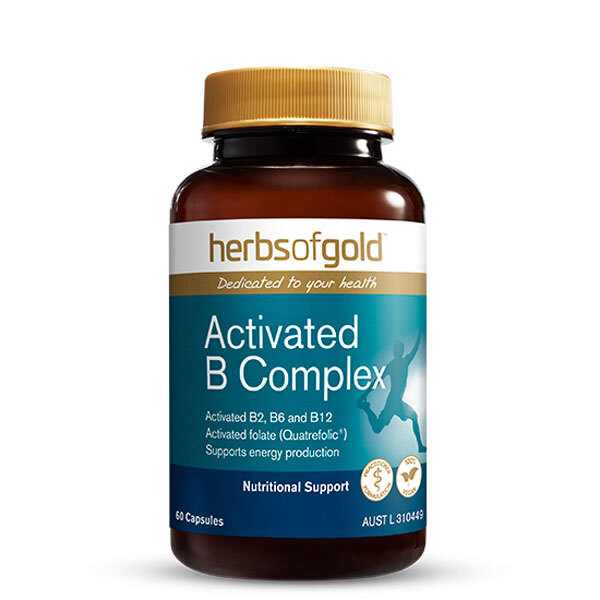 Activated B Complex by Herbs of Gold 60 caps