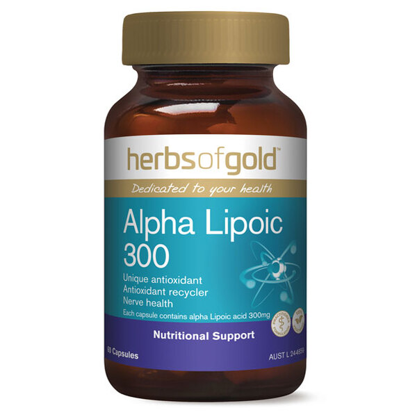 Alpha Lipoic Acid 300mg 60 vcaps by Herbs of Gold