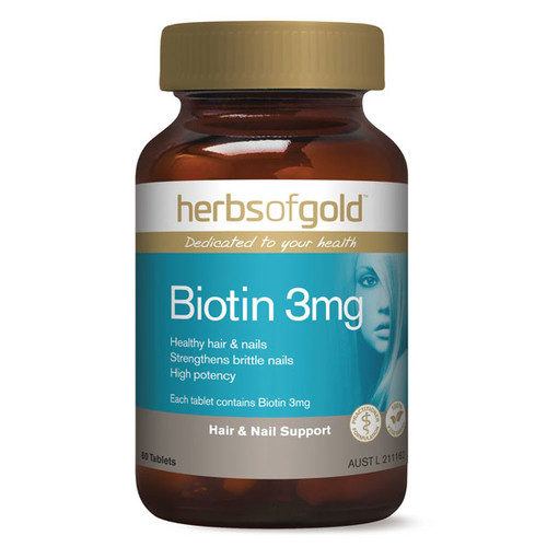 Biotin 3mg by Herbs of Gold 60 tabs