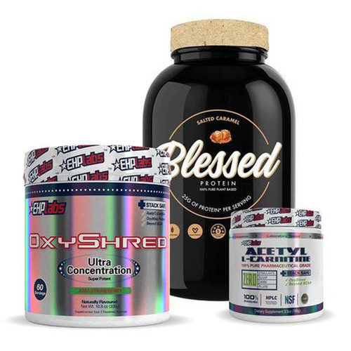 Blessed Protein 30 serves + Oxyshred + Acetyl Carnitine By EHP Labs