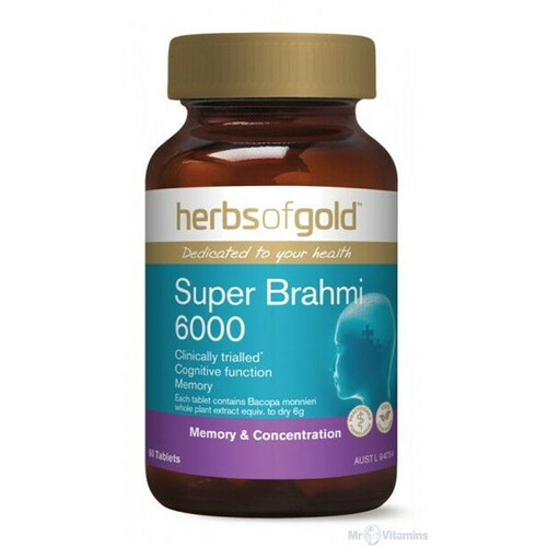Super Brahmi 6000 by Herbs of Gold 60 tabs