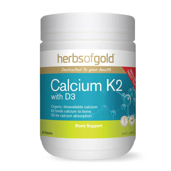 Herbs of Gold Calcium K2 D3 Capsules 90 Capsules