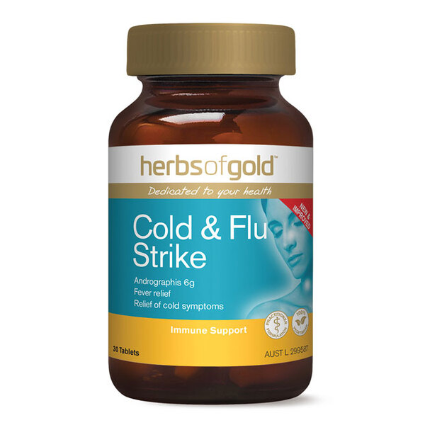 Cold & Flu Strike by Herbs of Gold 30 Tablets