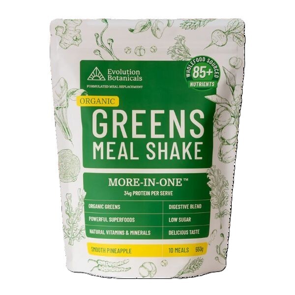 Evolution Botanicals Organic Greens Meal Shake 550g 10 Meals