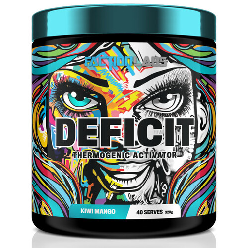 Deficit Thermo by Faction Labs 40 serve Kiwi Mango