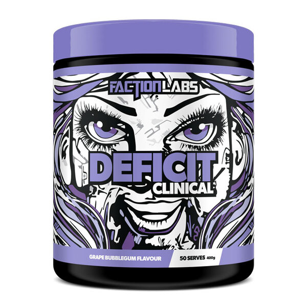 Deficit Clinical by Faction Labs 50 Serves Grape Bubblegum