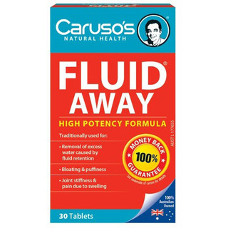 Fluid Away by Carusos Natural Health 30 tabs EXP 05/18