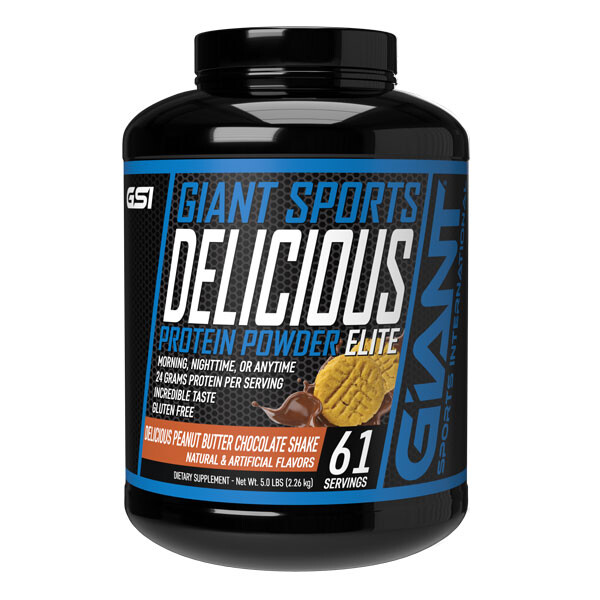 Delicious Protein Powder Elite by Giant Sports 2.27KG