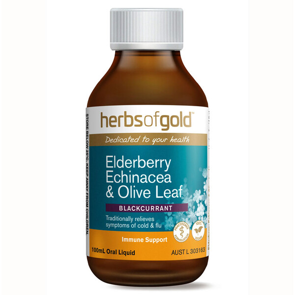 Herbs of Gold Elderberry, Echinacea & Olive Leaf 100 ml
