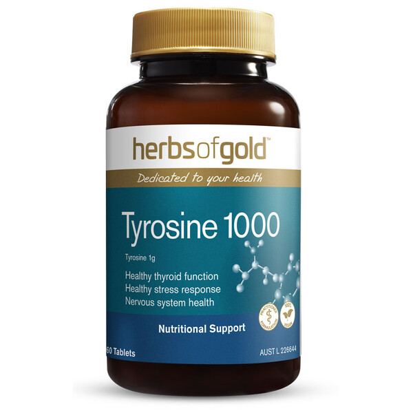 Tyrosine 1000 by Herbs of Gold 60 tabs