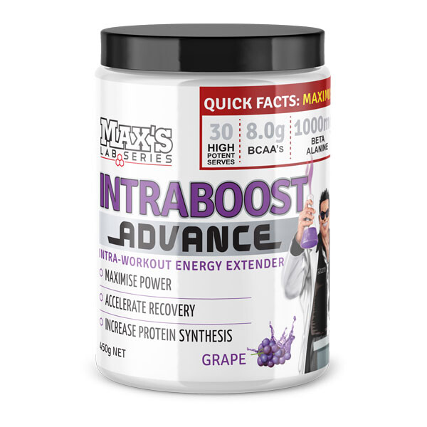 Maxs Intraboost Advanced BCAAs 450g Grape