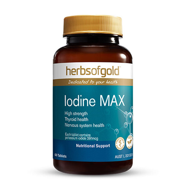 Iodine MAX by Herbs of Gold 60 tabs