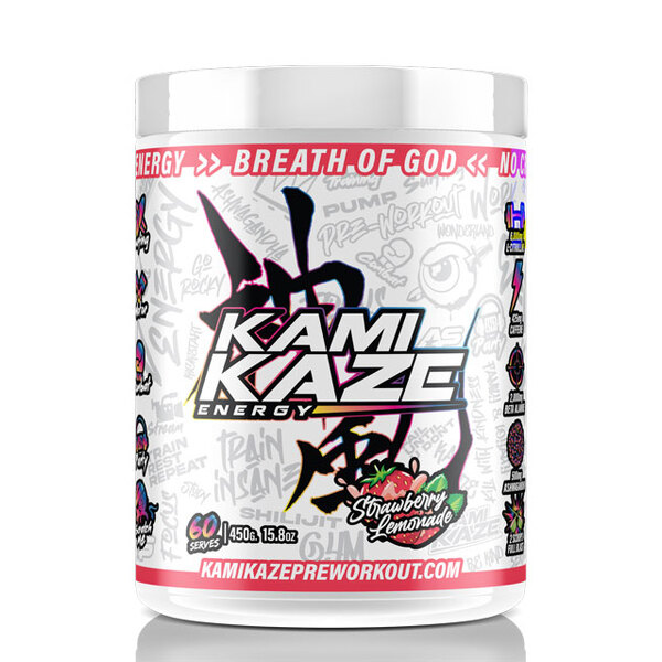 Kamikaze Pre-Workout by Athletic Sport 30/60 Serves Strawberry Lemonade