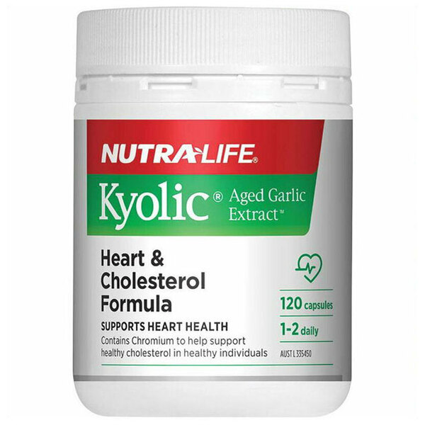 Kyolic Aged Garlic Extract Heart & Cholesterol Formula 120 caps