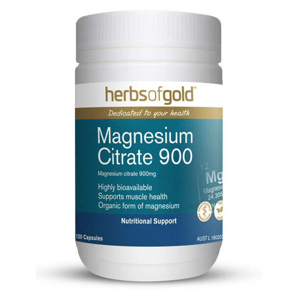 Magnesium Citrate 900 by Herbs of Gold