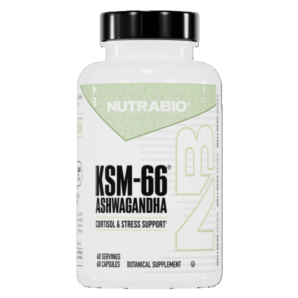 Nutrabio Ashwagandha 500mg 60 Capsules Stress Adaptation Support