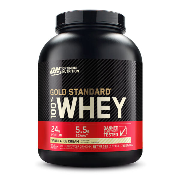 Gold Standard 100% Whey by Optimum Nutrition 2.27 KG Vanilla Ice Cream