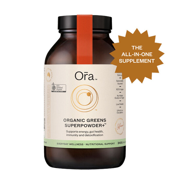 Organic Greens Superpowder+ 240gm by Ora Health