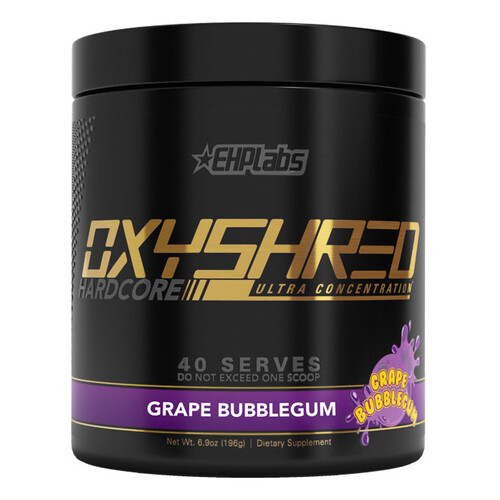 OxyShred Hardcore by EHP Labs 40 serves Grape Bubblegum