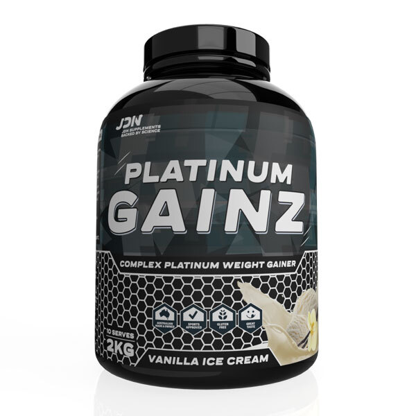 Platinum Gainz by JDN Supplements 2KG Vanilla Ice Cream