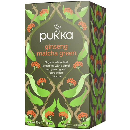 Pukka Ginseng Matcha Green 20 Herbal tea sachets