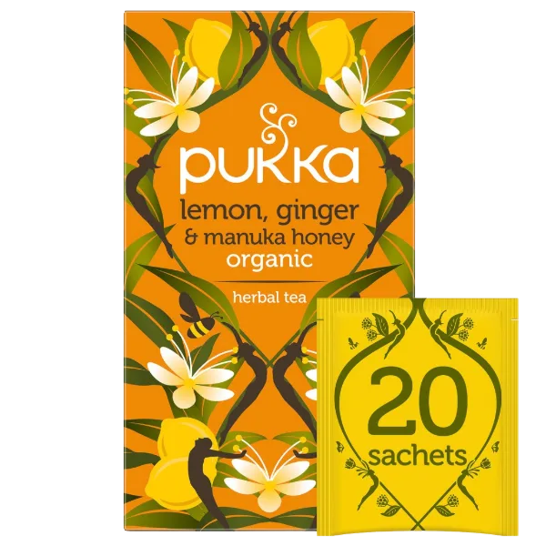 Pukka Lemon, Ginger & Manuka Honey 20 Sachets