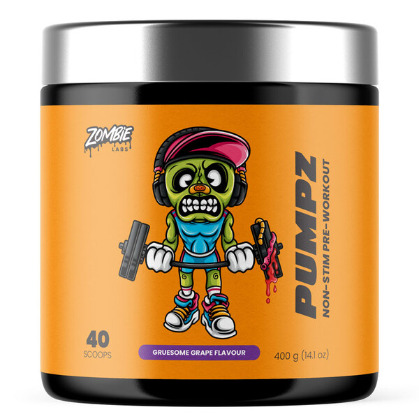 PUMPZ Non-Stim Pre-Workout 400 gm by Zombie Labs Grape