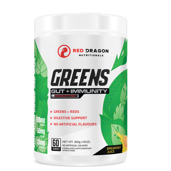 GREENS GUT + IMMUNITY by RED DRAGON NUTRITIONALS
