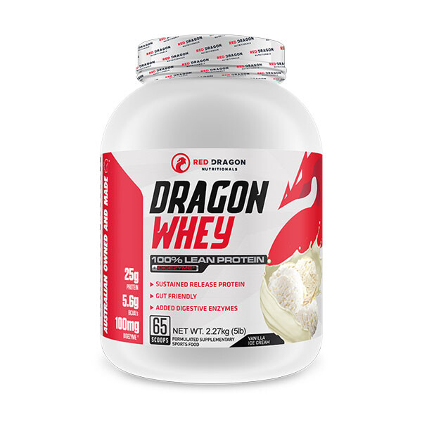 Dragon Whey 100% Lean Protein 2.27Kg Vanilla Ice Cream
