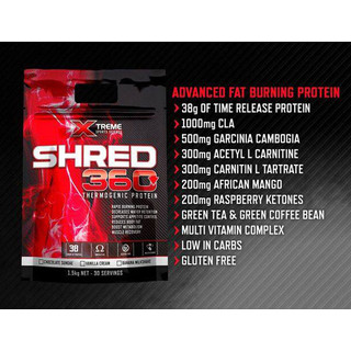 Shred 360 1.5KG by Xtreme Sports Science Best Before 17/04/19