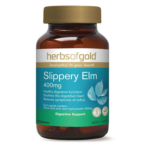 Slippery Elm 400mg 60 vcaps by Herbs of Gold