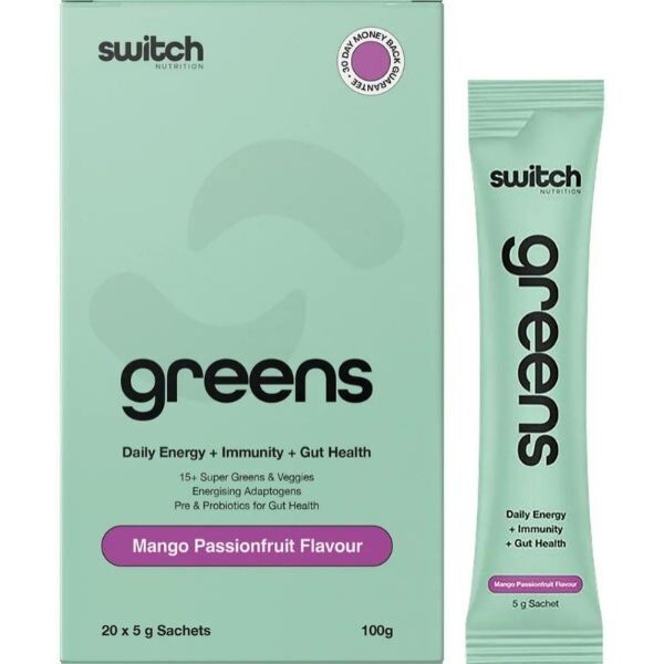 Switch Nutrition Greens 20 x 5g Sachets 100g