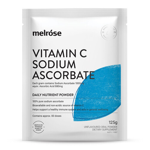 Vitamin C Sodium Ascorbate 125gm by Melrose