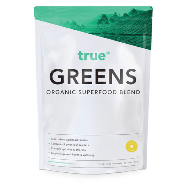 True Greens Organic Superfood Blend 200gm Lemon Burst