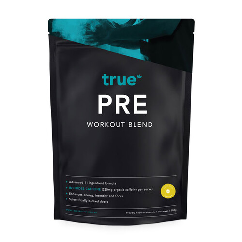 True Pre Workout with Caffeine 500gm Lemon