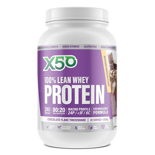 X50 100% Lean Whey Protein 30 serves