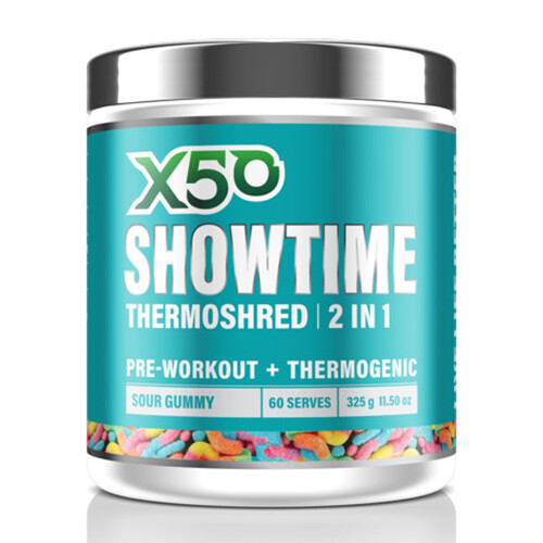 X50 Showtime Thermoshred 60 serves