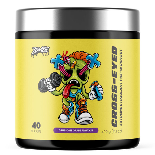 CROSS-EYED Extreme Pre-Workout 400 gm by Zombie Labs Grape