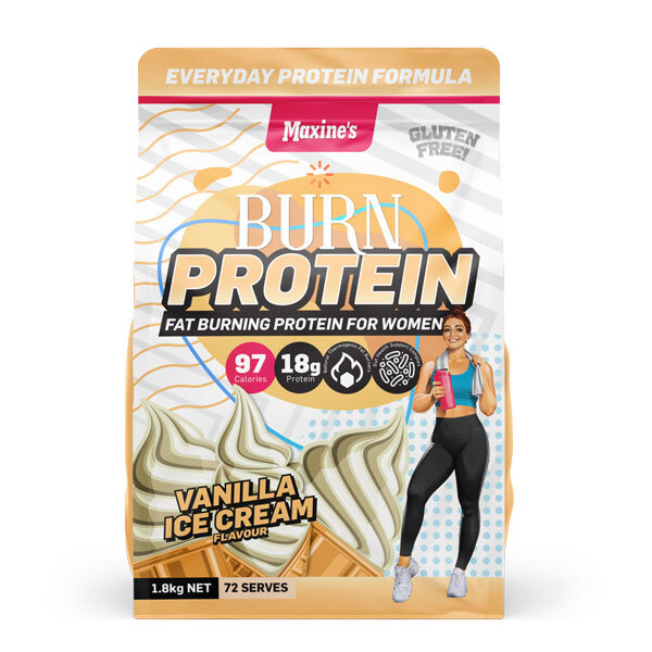Maxines Burn Protein 1.8KG Vanilla Ice Cream